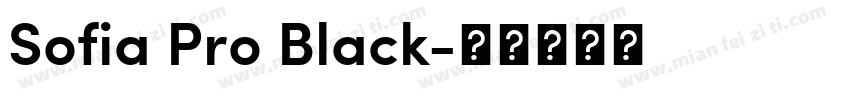 Sofia Pro Black字体转换